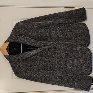 Women's Talbot Black White Tweed Jacket Blazer Coat XL